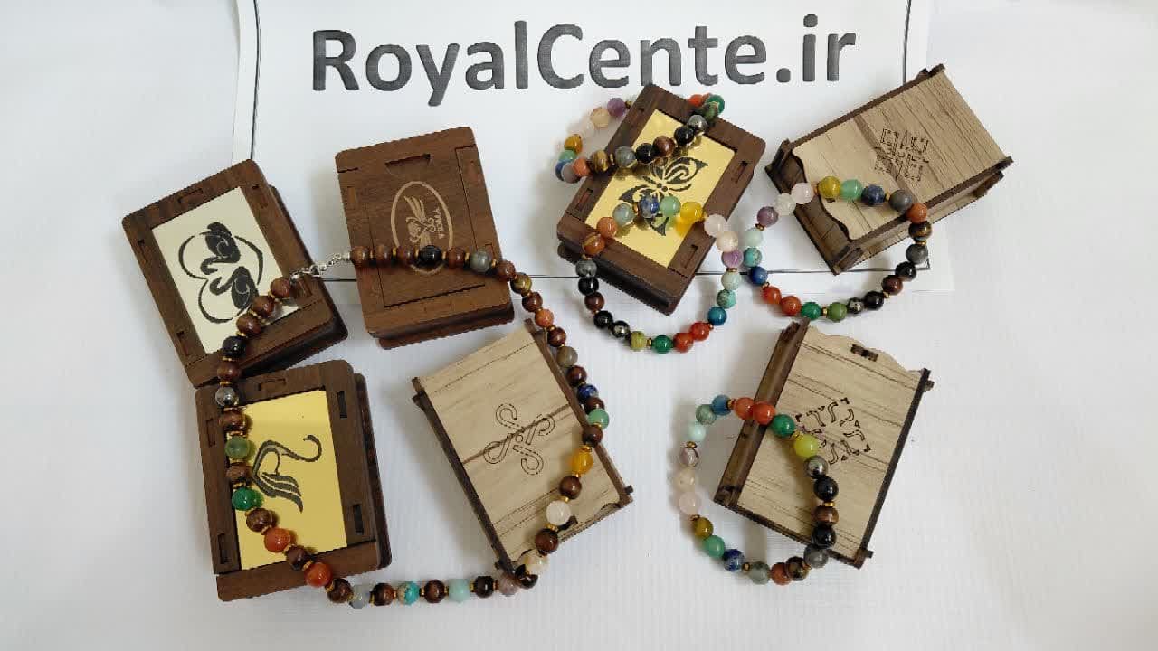 دستبند و گردنبند سنگ اصل معدنی